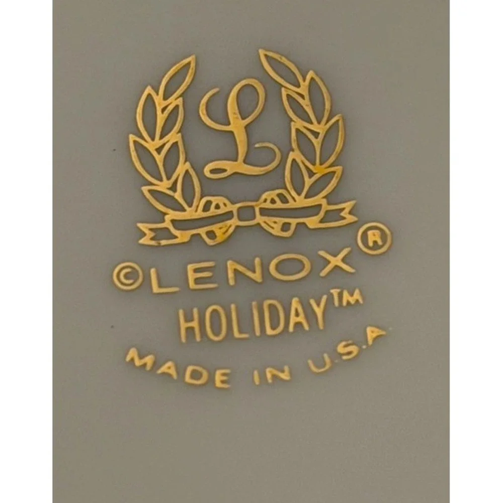 Set of 4 Lenox Holiday Dinner Plates 10.5